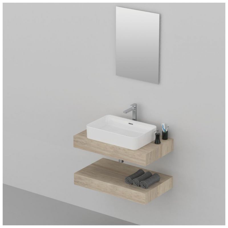 OGLINDA CU  LUMINA AMBIENTALA PE 4 LATURI 50X70 LED 27.8W SISTEM ANTI-ABURIRE